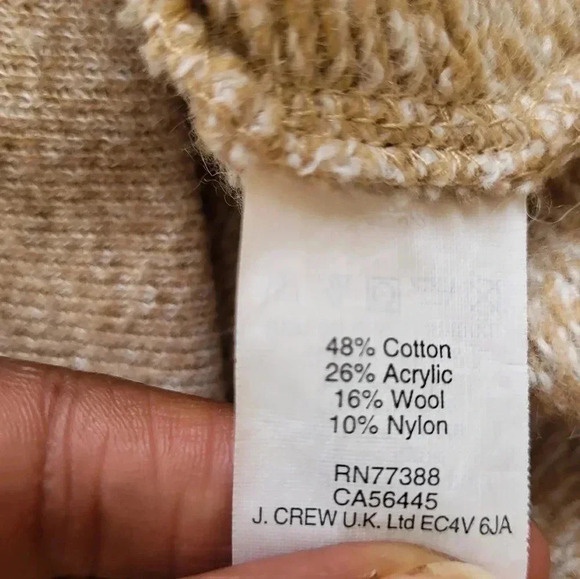 J.Crew Wool blend Funnel Cowl Neck Sweatshirt(S) - Picture 10 of 11